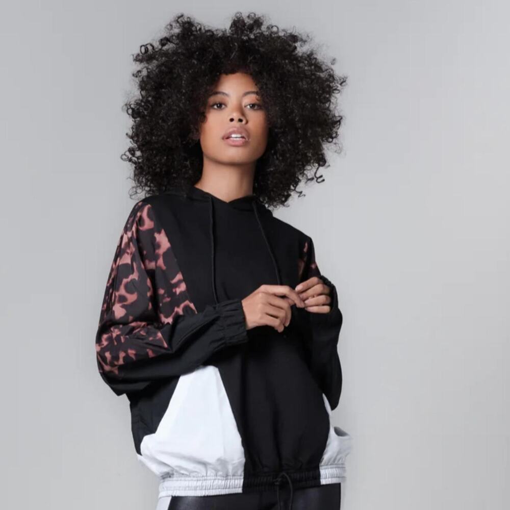 Popover Hooded Color-Block Jacket - Picture 8 of 8